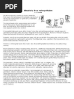 Electricity From Noise Pollution