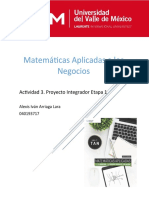 Matematicas Aplicadas Proyecto Integrador AIAL040193717