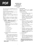 Chemistry SCIENCE Paper - 2