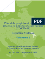 Planul de pregătire și răspuns la infecția COVID-19 – versiunea 2
