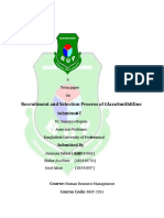 Recruitment and Selection Process of Glaxosmithkline: Submitted T O