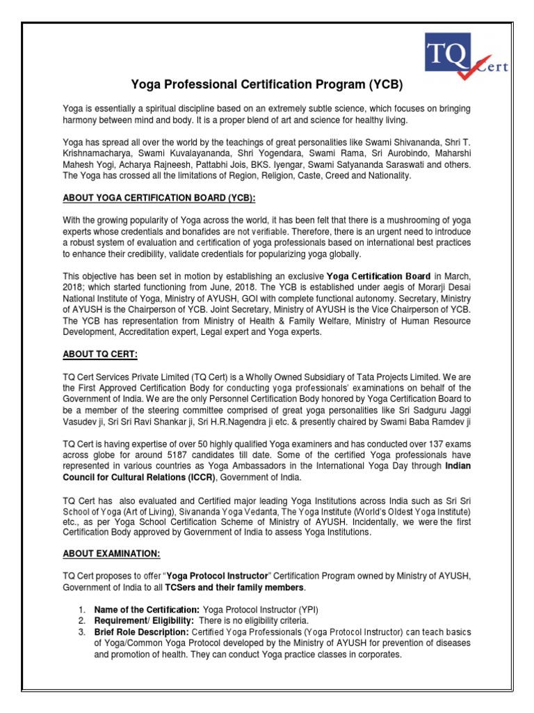 Yoga Protocol Instructor PDF | PDF | Yoga | Test (Assessment)