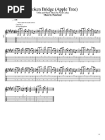 Broken Bridge (Apple Tree) : Tabs and Sheet Music by Nick Cañas Music by Panicland