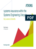 Systems Assurance Within The Systems Engineering Lifecycle: Key Lessons & Benefits