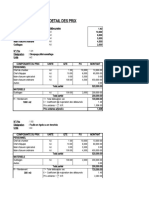 Sous Detail Des Prix: K Coefficient de Majoration Des Déboursés