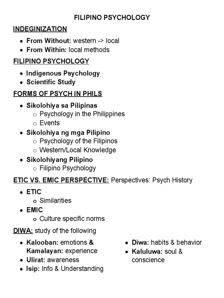 research topics for filipino psychology