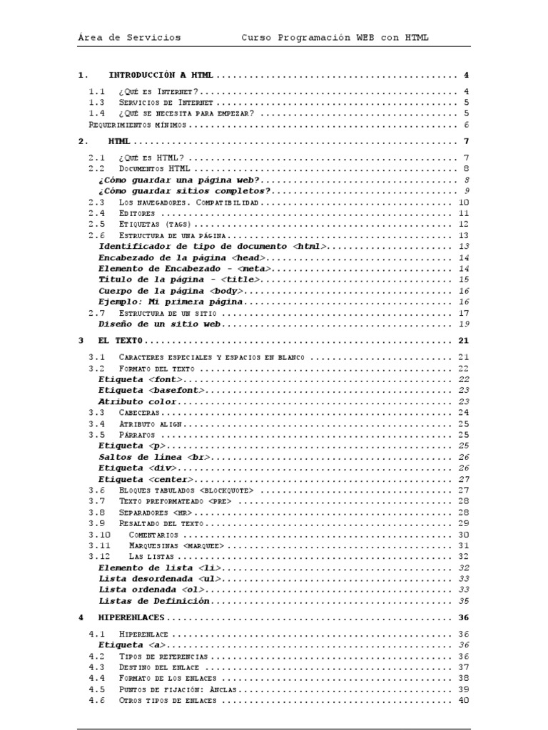 HTML Manual PDF HTML Red mundial