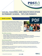 primary sphe tips for parents