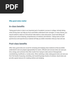 Class Notes 1