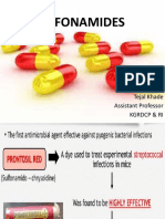 Sulfonamides: Tejal Khade Assistant Professor KGRDCP & Ri