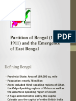 Partition of Bengal (1905-1911) and The Emergence of East Bengal