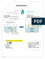 Osmotic Pressure: Physiology 2 Week Summary