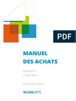 UNOPS Procurement Manual 2019 - FR PDF