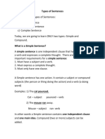 Simple & Compound Sentences PDF