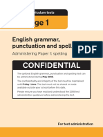 Key Stage 1: English Grammar, Punctuation and Spelling