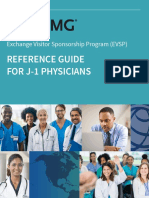Reference Guide For J-1 Physicians: Exchange Visitor Sponsorship Program (EVSP)