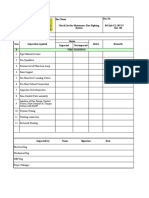 Checklist Maintains Fire Fighting System BG/QA/CL-307/13