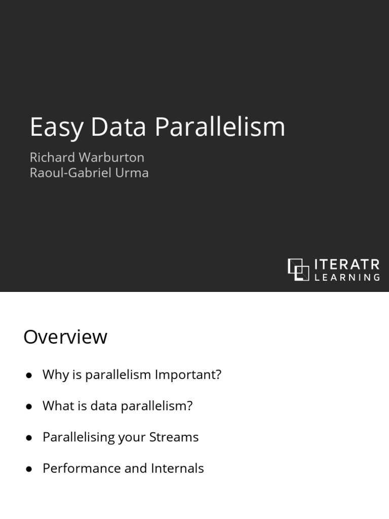 Part 4 - Easy Data Parallelism | PDF | Parallel Computing | Thread ...