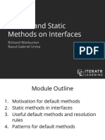 Part 6 - Default and Static Methods
