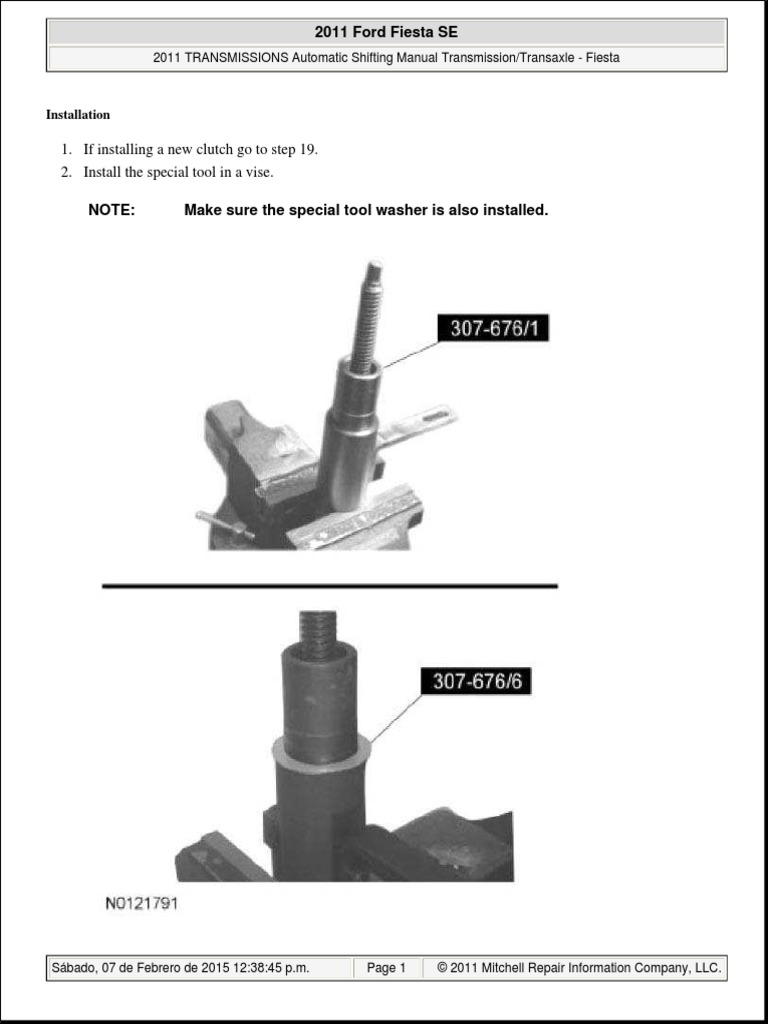 If Installing A New Clutch Go To Step 19. 2. Install The Special Tool