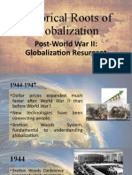Historical Roots of Globalization: Post-World War II: Globalization Resurgent