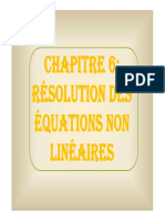 Chapitre 6 - Résolution de L'eq F (X) 0