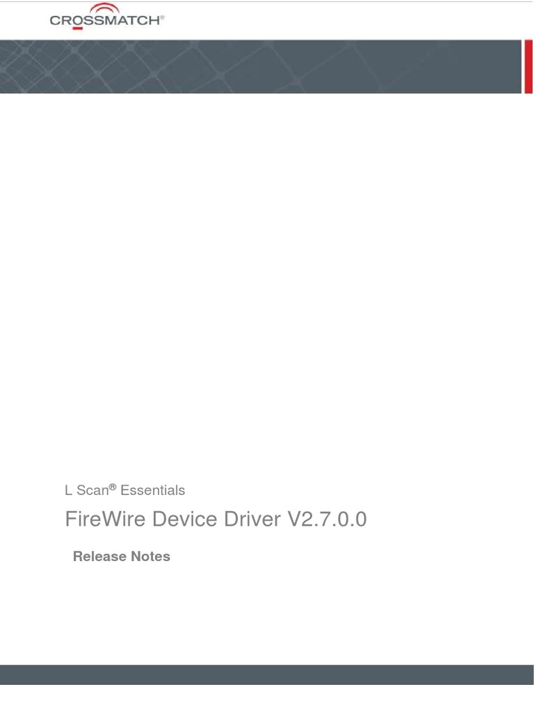 Download Cross Match 1394 Driver