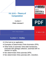 Lecture 01 - Finite Automat I PDF