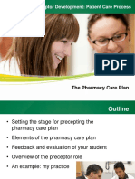 Preceptor Development: Patient Care Process: The Pharmacy Care Plan