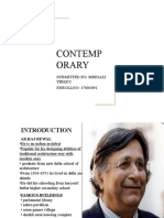 Contemp Orary: Submitted By-Mrinali Tirkey ENROLLNO - 17001091