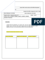 Security Analysis and Portfolio Management