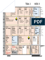 time table 2020 t3 wk 9