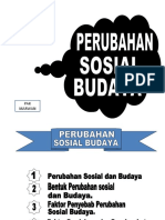 PERUBAHAN SOSIAL BUDAYA