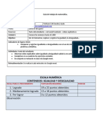 Guía 6 de Trabajo de Matemática