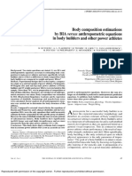 5. Body Composition Estimations by BIA Versus Anthropometric Equations in Body Builders and Other Power Athletes