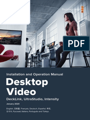 Desktop Video Manual 11 6 Pdf Installation Computer Programs Usb
