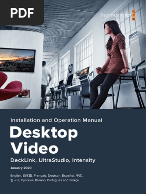 Desktop Video Manual 11 6 Pdf Installation Computer Programs Usb