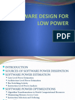 Software For Low Power Design