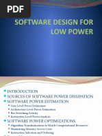 Software For Low Power Design