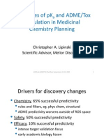 Novel Uses of PK and ADME/Tox Novel Uses of PK and ADME/Tox Calculation in Medicinal Chemistry Planning