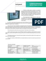 CCO-1 Control Panel: Carbon Monoxide Detection System