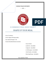 Shape Up Your Meal: E-Commerce Final Group Project