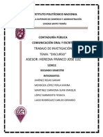 Análisis del concepto de discurso en comunicación oral y escrita