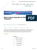 What Is Ozone Generator For BWT