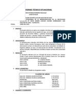 Informe técnico infraestructura educativa