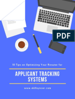 10 Tips for Optimizing Your Resume for Applicant Tracking Systems