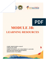 Module 3B:: Learning Resources