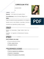 Curriculum Vitae Marioly Fernandez