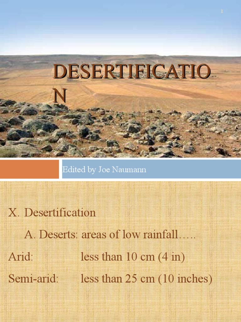 Unit11 Desertification | PDF | Monsoon | Desert