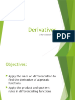 Derivatives: Differentiation Rules